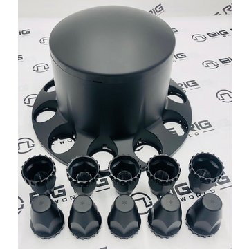 Dome Rear Axle Cover With 33mm Standard Thread-On Nut Covers - Matte Black 10335 - United Pacific