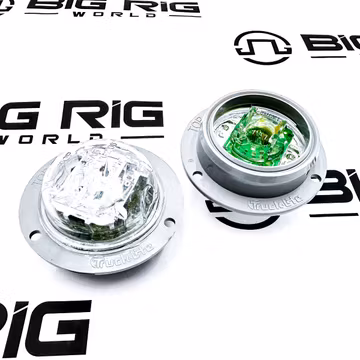 30-Series High Profile Round Clear/Red LED with 8-Diodes Clearance/Marker PC Light 30380R - Truck Lite