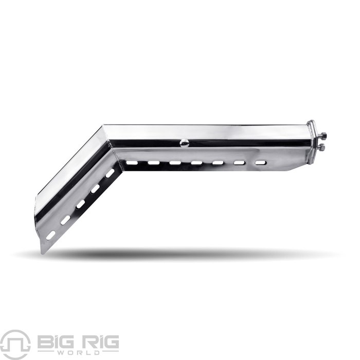 30 In. Long 45 Deg. Mud Flap Hangers 1 1/18 In. Bolt Spacing - Chrome ...