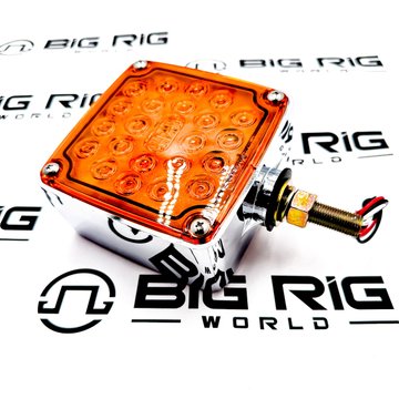 Signal- Stat LED Square Ped,LH Red/Amber 2753 - Truck Lite