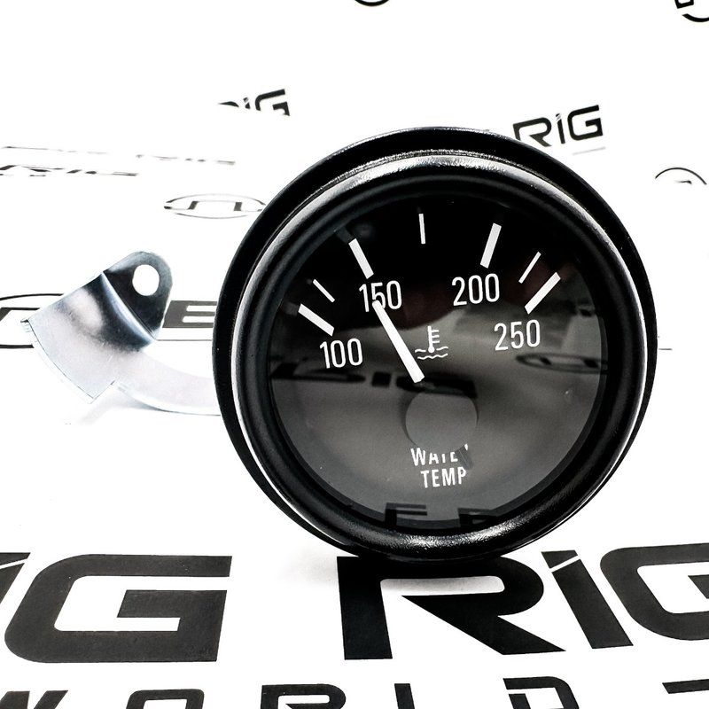 Water Temp Gauge with Black Bezel Q43-6009-1B0 - Peterbilt
