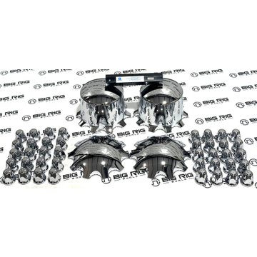 Alcoa Chrome Multi-Piece Front and Single Rear Axle Kit 076185-077185K1T - Alcoa