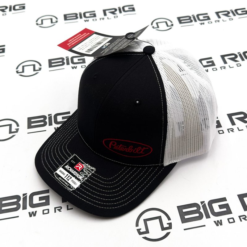 Black & White Richardson Peterbilt Hat 1531810-00 - Peterbilt