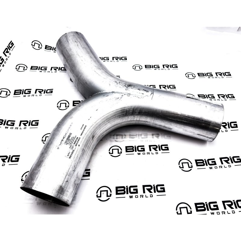 Y Exhaust Pipe Aluminized Steel 5in OD/OD/OD M66-1260S - Paccar