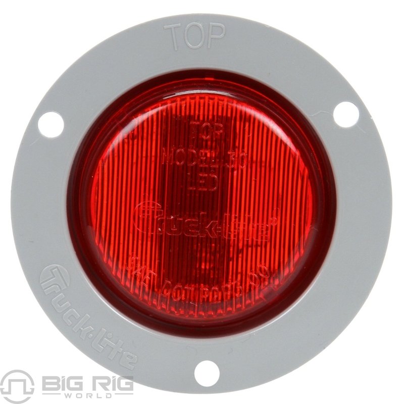 LED 30 Series Low Profile Lamp And Gray Flange 30272R - Truck Lite
