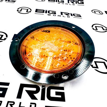 LED Super 44 Rear Turn with Black Flange, 24 Volt 44276Y - Truck Lite
