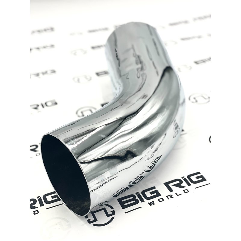 Pipe - Exhaust - 58 Degree - 5 Inch - STL Chromed 14-13056C - Peterbilt