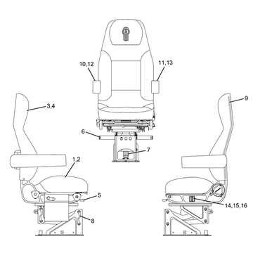 Highback Seat Assembly, Boston Marathon S78-10591531605320 - National Seating