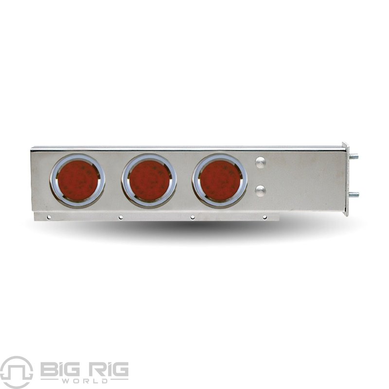 Flat Top Mud Flap Hanger With 3 3/4 In. Bolt Spacing & 4 In. LEDs TU-9209L1 - Trux Accessories