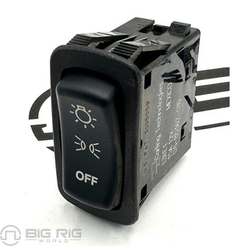Switch - Rocker, Headlamp, Amber 06-85362-016 - Freightliner