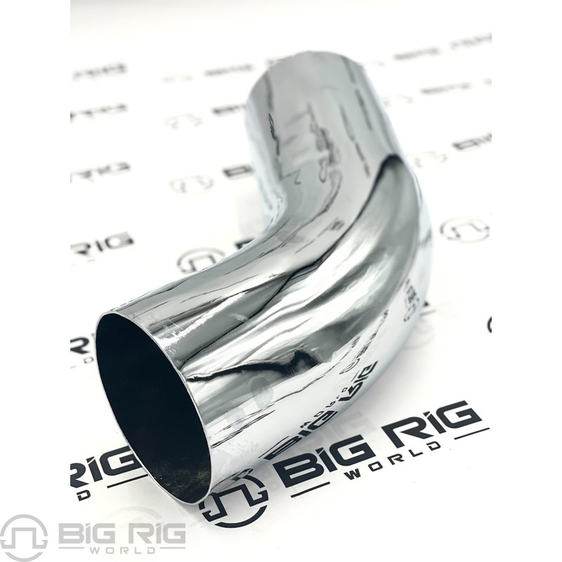 Pipe - Exhaust - 58 Degree - 5 Inch - STL Chromed 14-13056C - Peterbilt