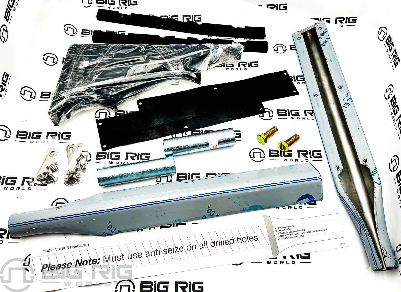 Super Single Stainless Steel Wide Tire Single Axle Fenders