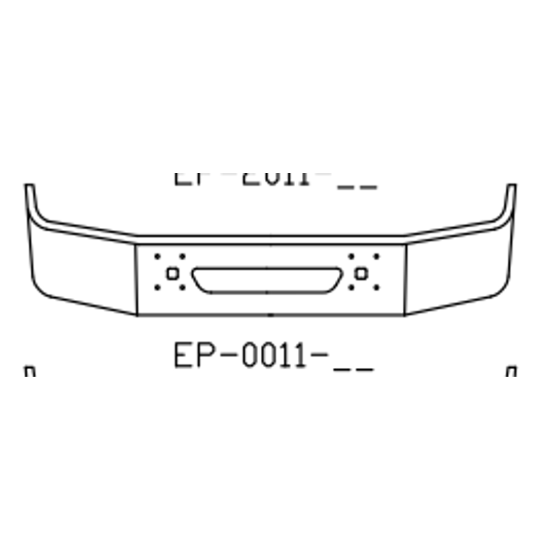 Chrome Steel Bumper EP0011-15 - Valley Chrome