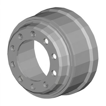 Brake Drum 16.5x7 TruTurn 10009830 - Conmet