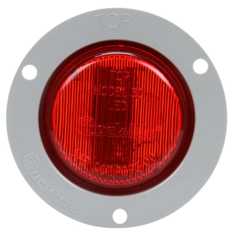 LED 30 Series Low Profile Lamp And Gray Flange 30272R - Truck Lite