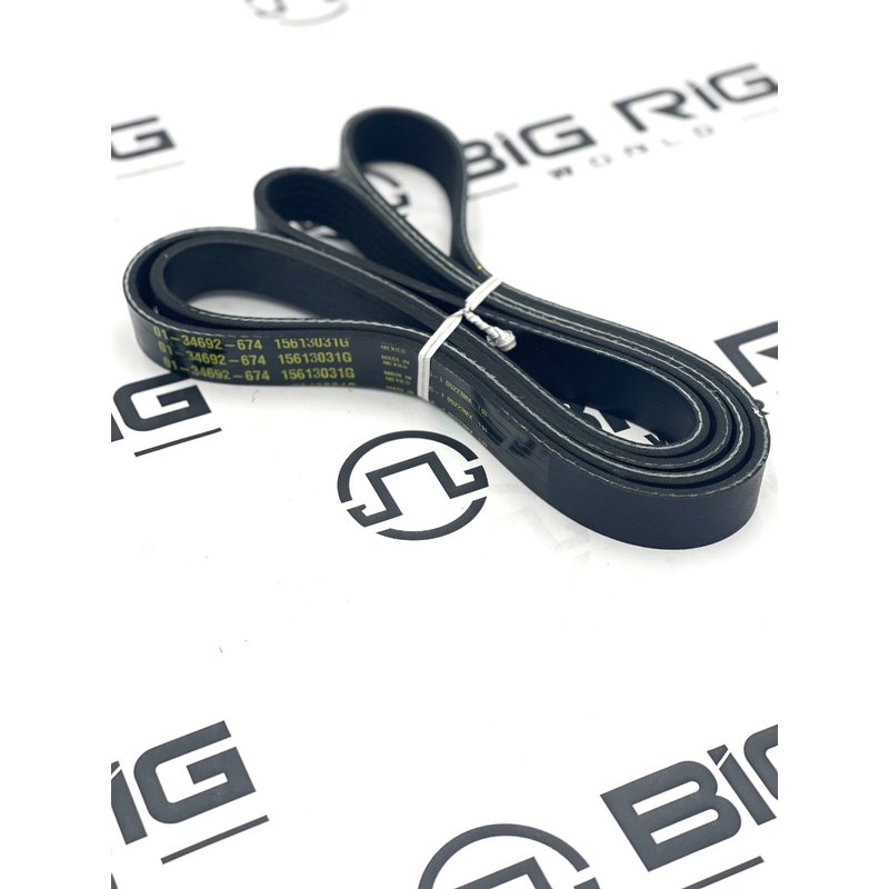Belt, 6 Rib, 1674 MM, Cummins ISX A/C 01-35647-674 - Freightliner