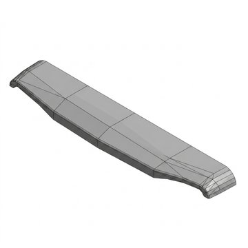 PB SFFA Taper Bumper - Chrome N71-6040-17000 - Peterbilt