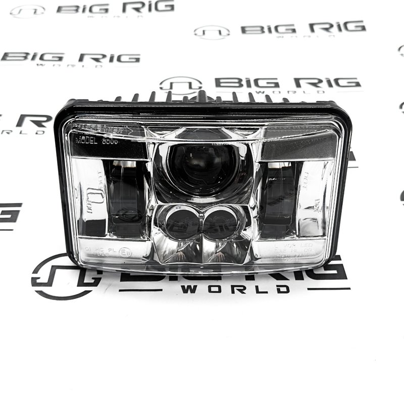 Headlight - 8800 EV2 4x6 LED LB Chrome 0551371 - JW Speaker