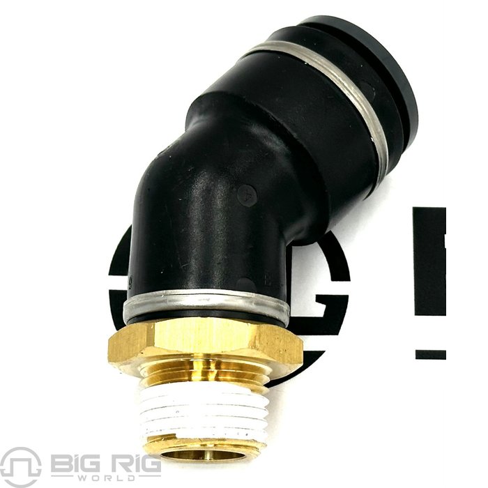 Fitting - Male 45DEG #8 NPT To #12 J249 G38-1022-0812 - Paccar