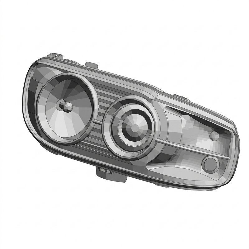 Headlight Assembly - Optics RH P54-6167R - Peterbilt