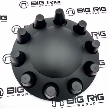 Dome Front Axle Cover With 33mm Standard Thread-On Nut Covers - Matte Black (Color Box) 10334 - United Pacific