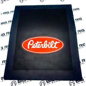 Peterbilt Mudflap Black with Logo 24x30 3050MF - Peterbilt