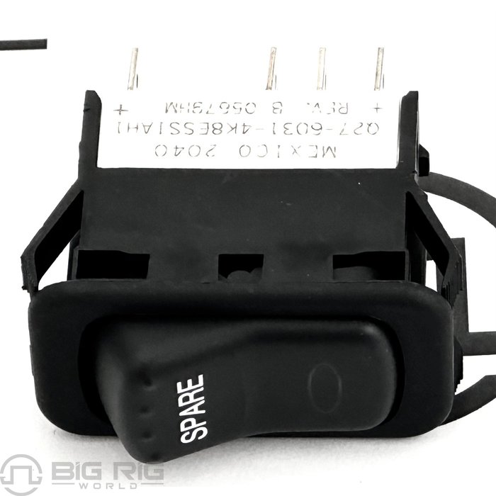 Peterbilt Spare Single Pole Rocker Switch with LEDs  Q27-60314K8ESS1AH1 - Peterbilt