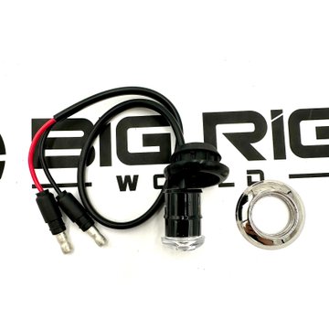 Light Kit with Bezel - 3/4-in Round Grommet Mount, Red/Clear LED - 08250RCB - RoadWorks