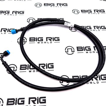 Hose Assembly R134A #6 Female 90-degree x Male Straight 80.70-inches D9012-3555 - Dynacraft
