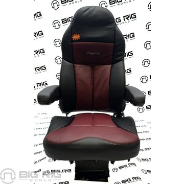 Legacy Silver Seat Two Tone (Black & Burgundy) w/ Arms & Heat 188121MWH1164 - Seats Inc.