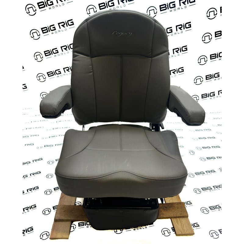 Legacy LO Seat (Gray Leather) Mid Back w/ Arms 188598MW65 - Seats Inc.
