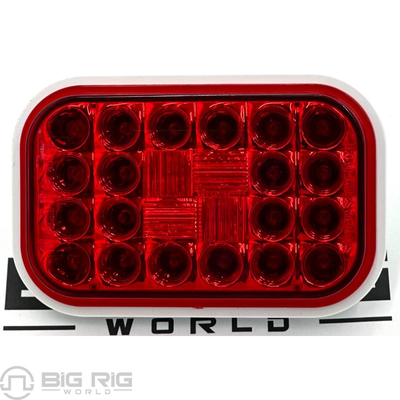 LED Signal Stat S/T/T and Rear Turn, Rectangular 24 Diode Pattern 4550 - Truck Lite