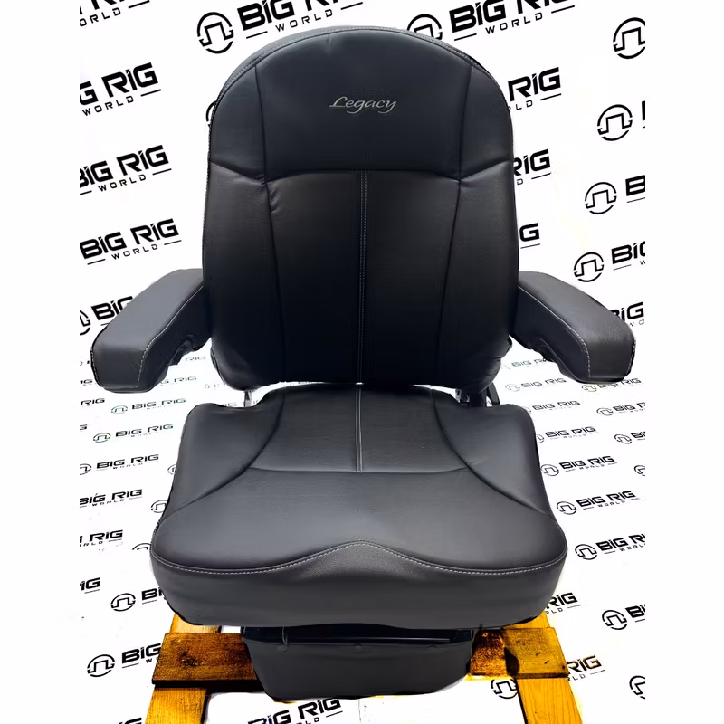 Legacy LO Seat (Black Leather) Mid Back w/ Arms 188598MW61 - Seats Inc.