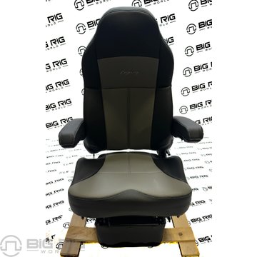 Legacy LO Seat Two Tone (Black and Gray Leather) w/ Armrests 188321MW1165 - Seats Inc.