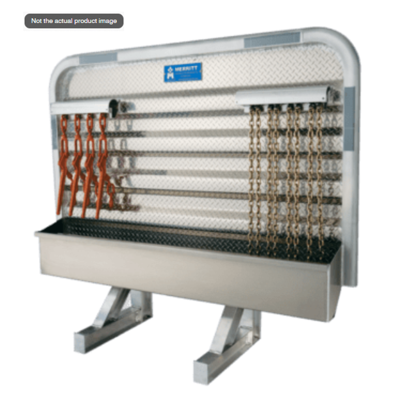 Cab Rack W/Chain Lockers and Tray Lid 68x26x86 319C-0282 - Merritt Equipment