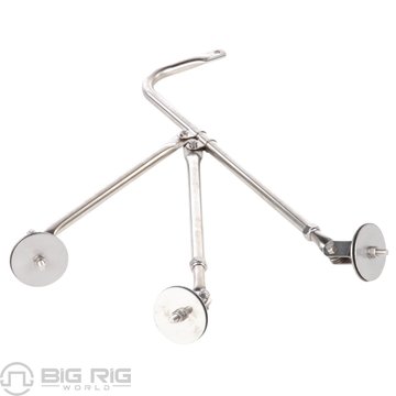 Universal Fender Bell Mount Bracket, Silver Steel Tripod Bracket 16.5-22.5 x 0.625-inch 97829 - Truck Lite
