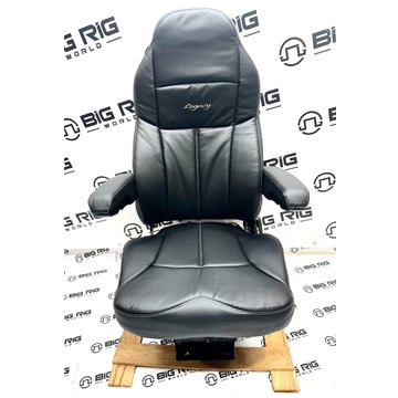 Legacy Silver Seat (Black Leather) w/ Armrests 188900MW61 - Seats Inc.