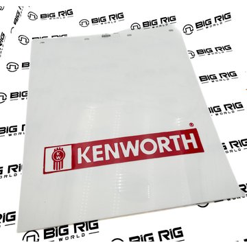Mudflap Poly White 24X27 KW Logo K213-2510 - Paccar