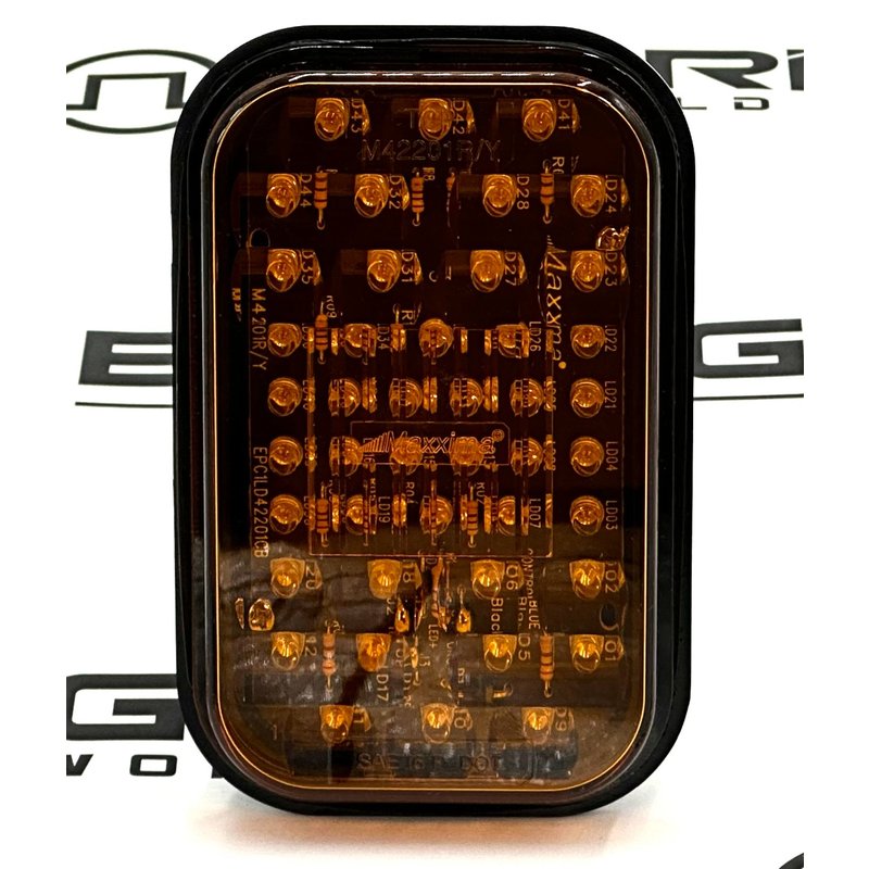 Rectangular Amber Park / Front Turn 5 In. Light M42201Y - Maxxima
