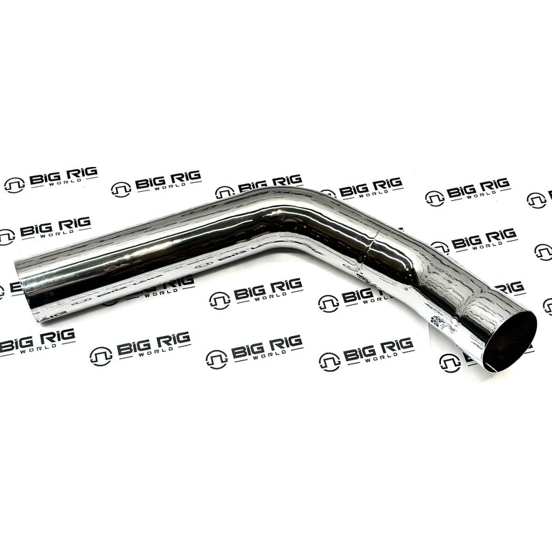 Exhaust Pipe - Multi-Bend 5 inch Chrome Polished - LH M66-3209C - Kenworth