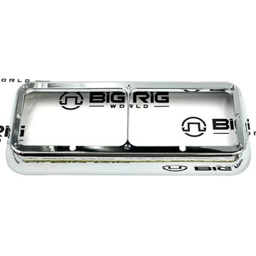 Dual Small Rectangular Chrome Bezel with Screws 3-2048-3-PAT - Patriom