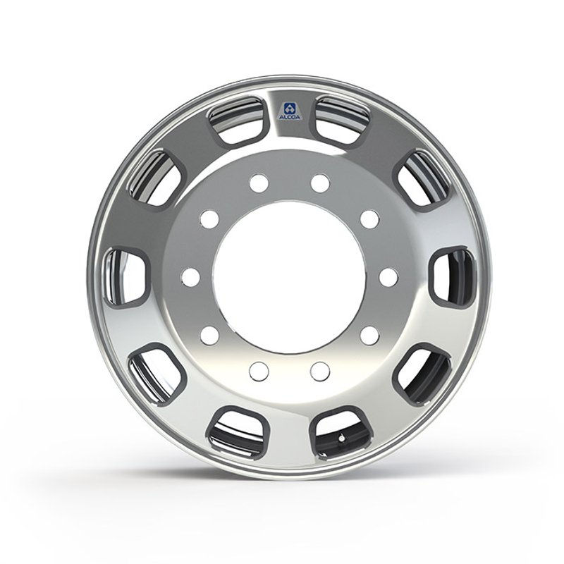 Kenworth OEM Stylized Wheel - 22.5 x 8.25 - 10 Hole -  Dura-Bright Outside Only 88U691DB - Alcoa