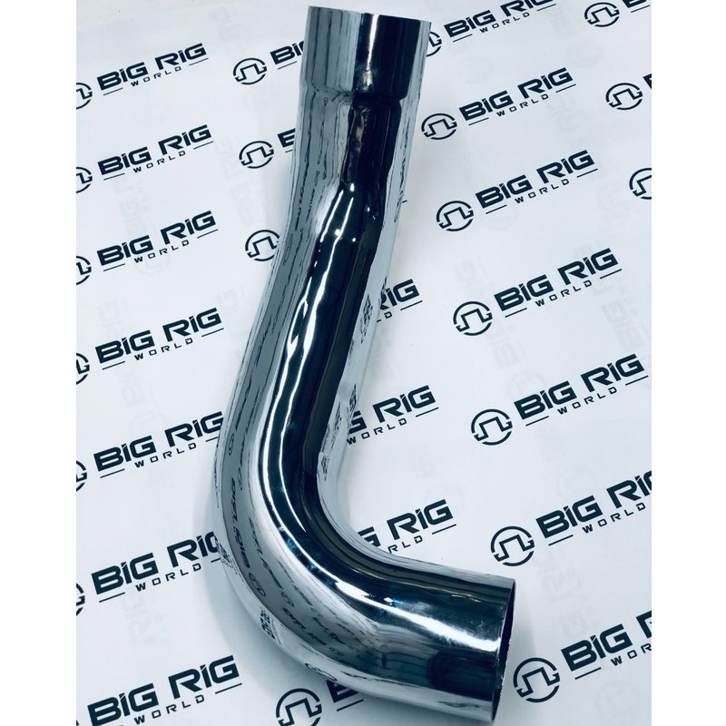 Pipe - Exhaust Mbend 5 inch Steel LH Chrome OD/ID K180-14764CP - Kenworth