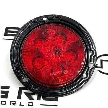 LED Super 44 S/T/T 6 Diode Lamp with Black Flange 44326R - Truck Lite