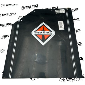 Guard, Mud Flap Black W/interational Logo Left 3560969C1 - International