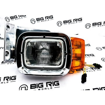 Headlamp - Single Polished P54-6119-002R-P - Peterbilt