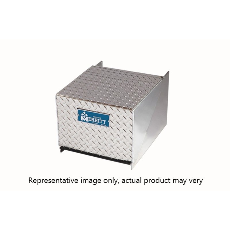 Battery Box - 2 Battery W/O Steps, Bolt-On Lid 12x20x16 3521-1MTQ - Merritt Equipment