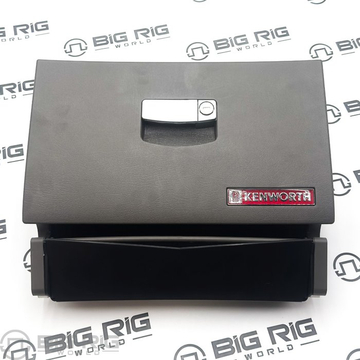 Glove Box Door Assembly, Gray, Satin Silver Handle S25-1021-311101100 - Kenworth