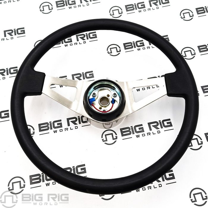 Steering Wheel Assembly, 18 In. 2 Spoke BR NCKL MLD NKBL18243SS - VIP