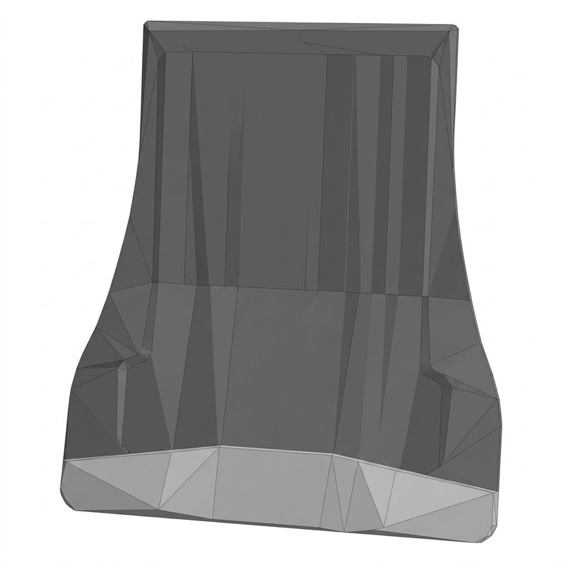 Mudflap - Black W/Chrome Weight PR MD-K93CF - Kenworth